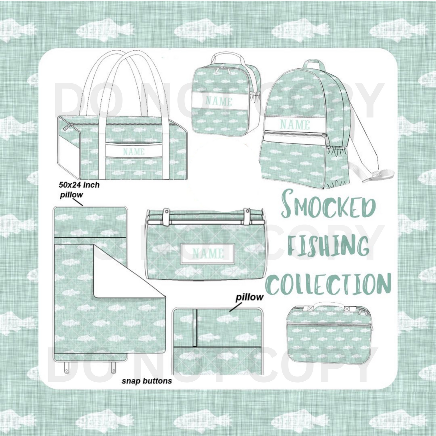 Smocked Luggage - Small Duffel Bags