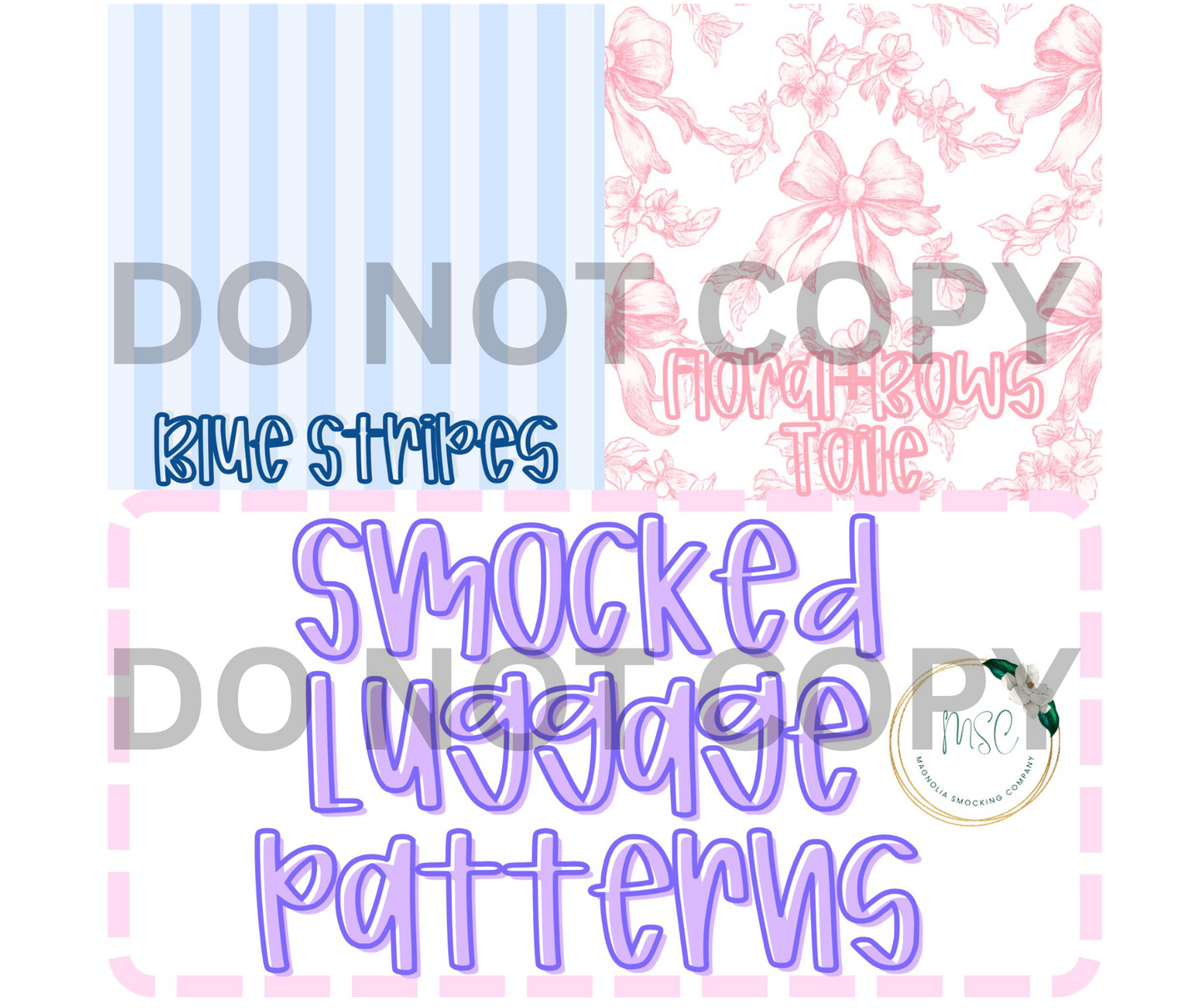 Smocked Luggage - Bible Case