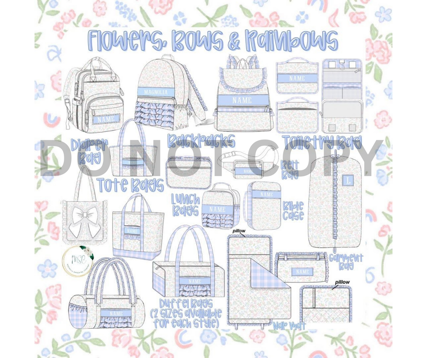 Smocked Luggage - Small Duffel Bags
