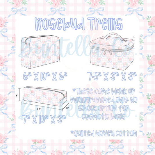 Smocked Luggage - Cosmetic Bags