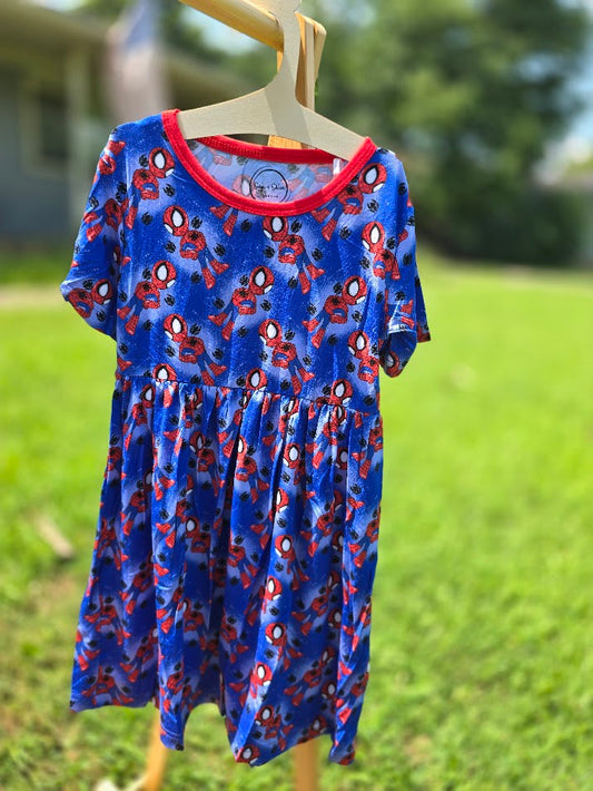 Spider Friend Twirl Dress