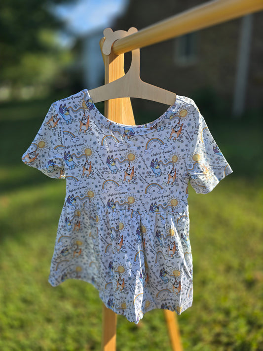 Blue Dog Twirl Shirt