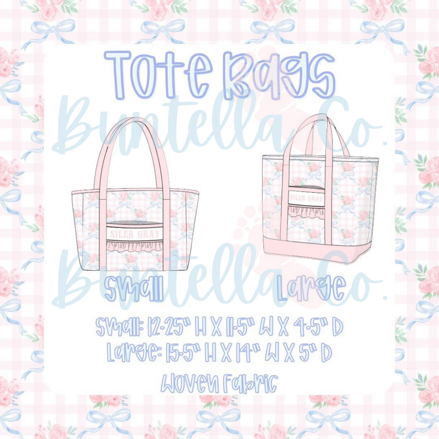 Smocked Luggage - Tote Bags