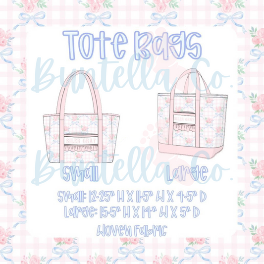 Smocked Luggage - Tote Bags