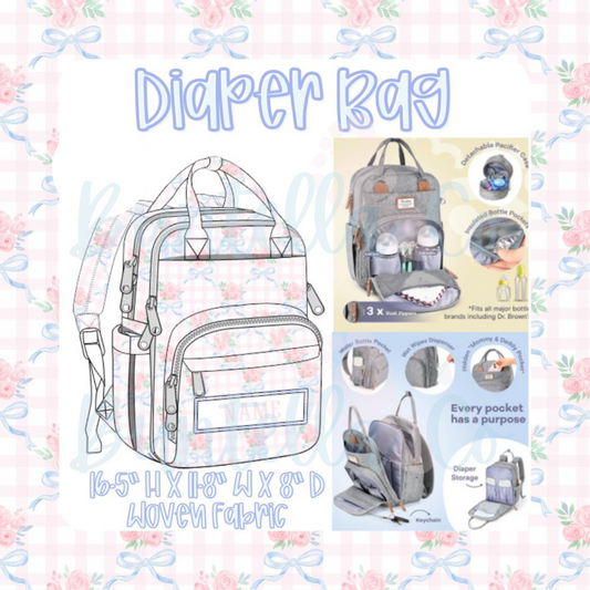 Smocked Luggage - Diaper Bag