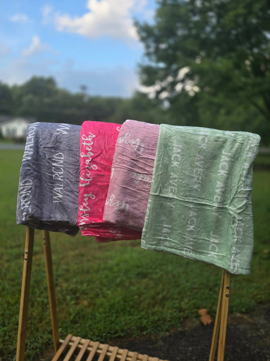 Custom Name Blankets PREORDER
