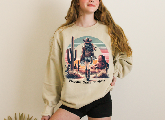 Cowgirl State of Mind Crewneck