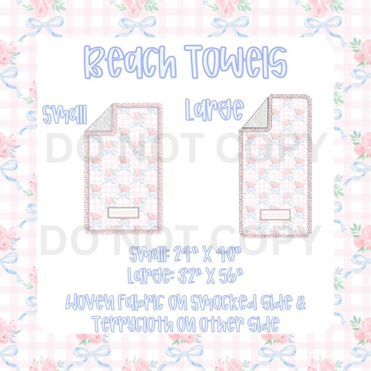 Smocked Luggage - Beach Towels