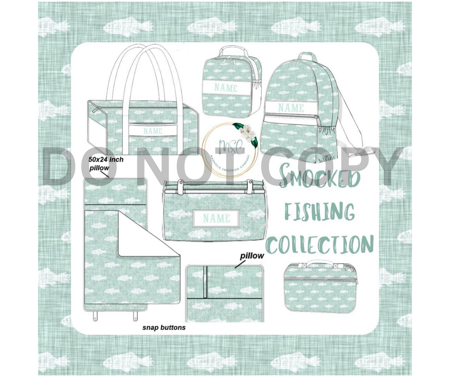 Smocked Luggage - Lunch Bags