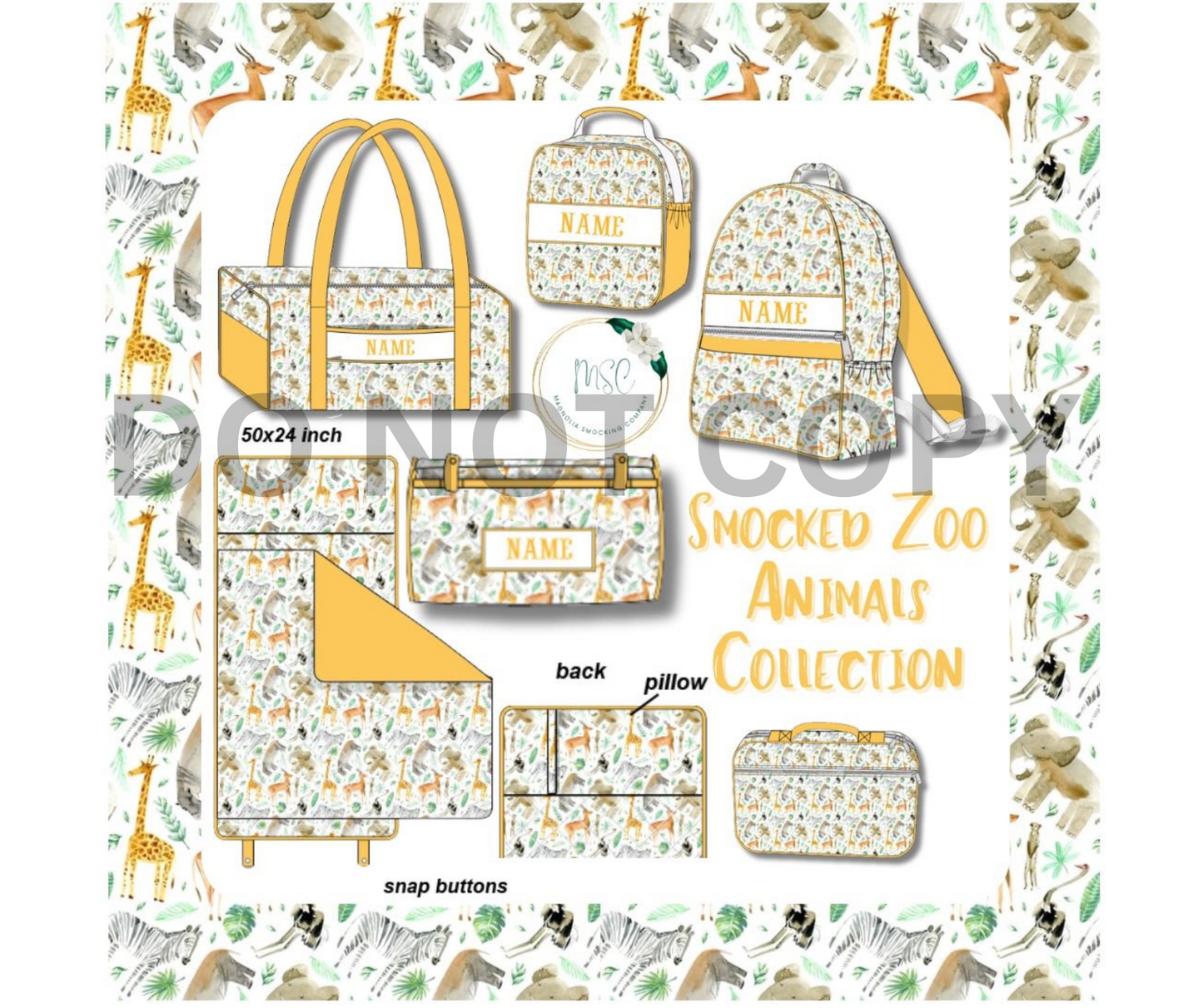Smocked Luggage - Small Duffel Bags