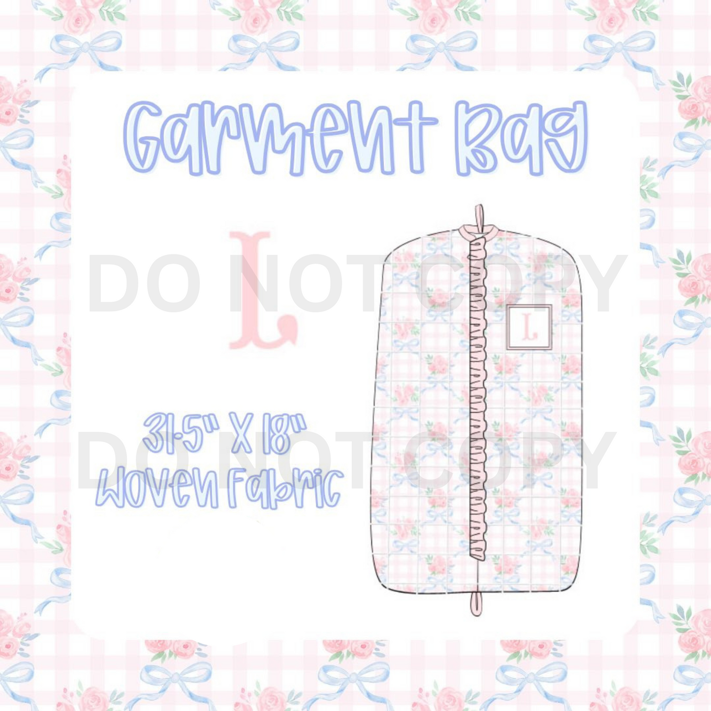 Smocked Luggage - Garment Bag