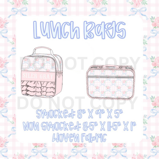 Smocked Luggage - Lunch Bags