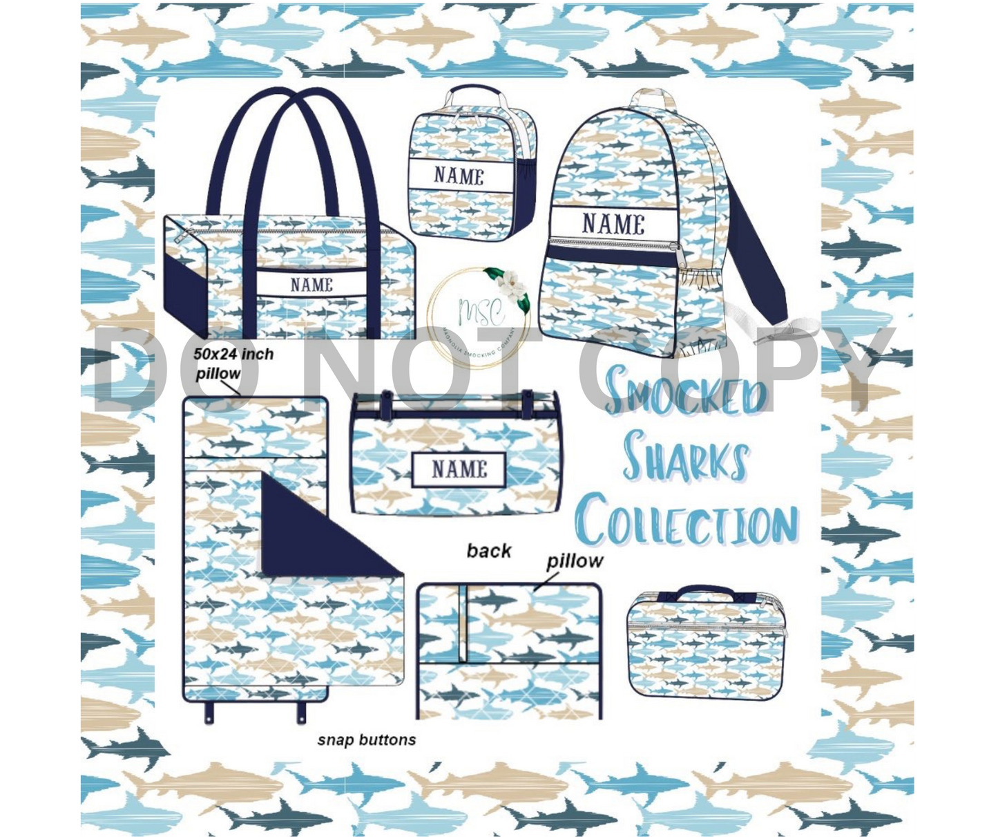 Smocked Luggage - Small Duffel Bags
