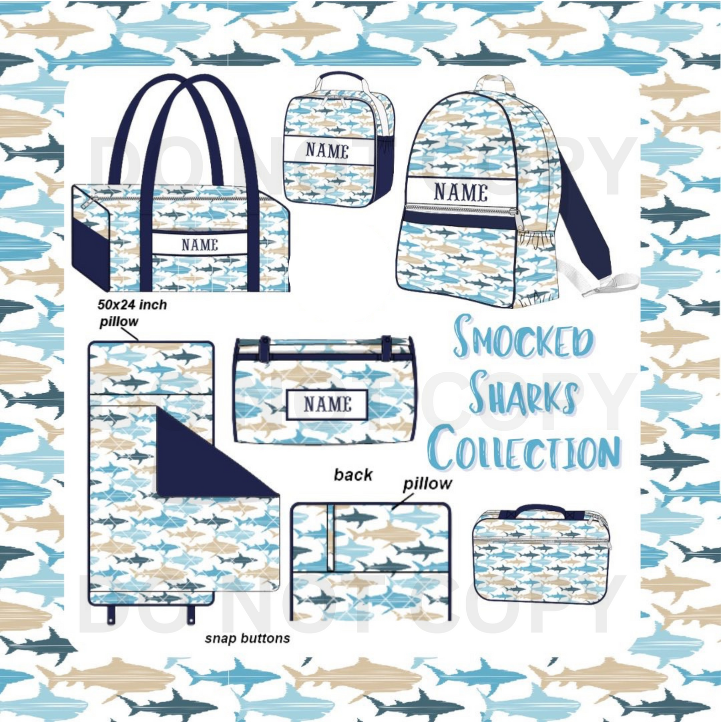 Smocked Luggage - Small Duffel Bags