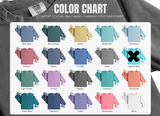 Comfort Color Crewneck Upgrade (add 1 per crewneck you wish to upgrade)